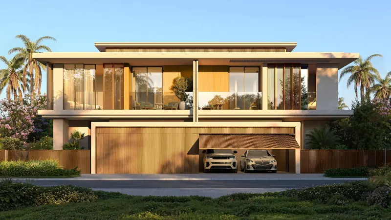 Attached Villa arrival, developer artist’s impression