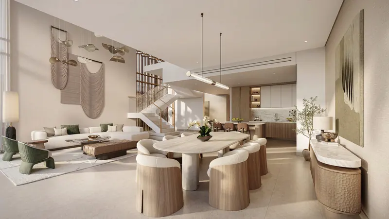 Attached Villa living area, developer artist’s impression