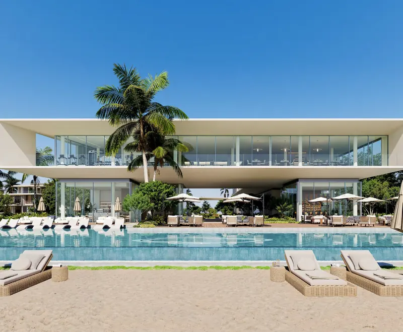 The beach club — developer artist’s impression