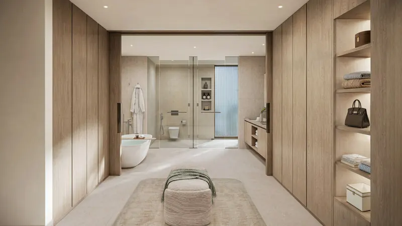 Garden Villa bathroom, developer artist’s impression
