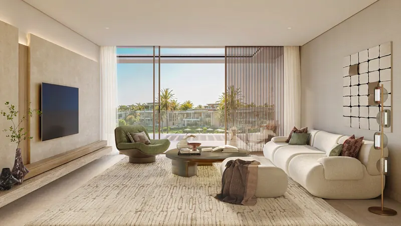 Garden Villa family room, developer artist’s impression