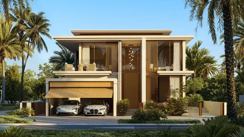 Garden Villa arrival, developer artist’s impression
