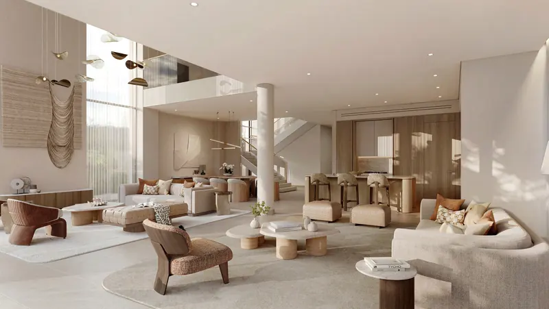 Garden Villa living area, developer artist’s impression