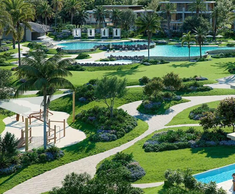 Proposed parks and open spaces, developer artist’s impression