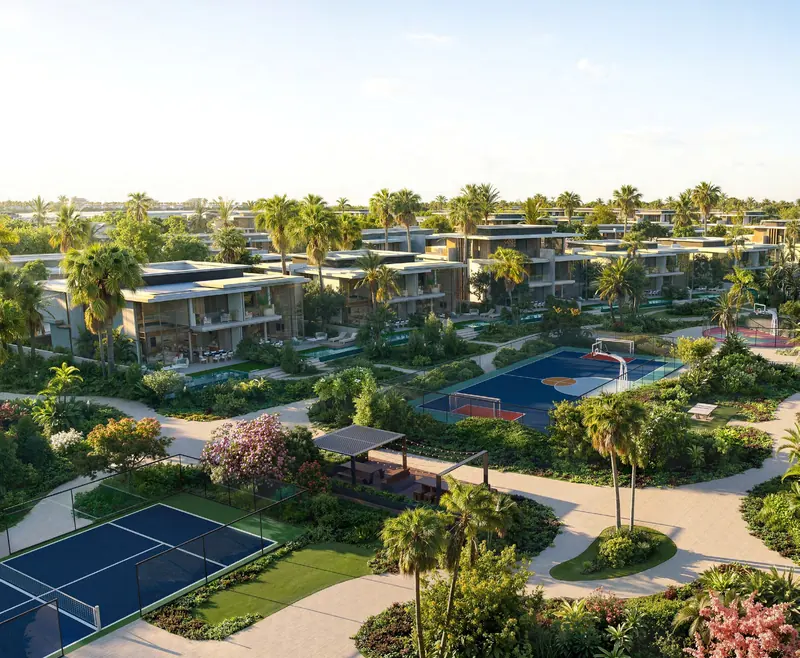Proposed sports courts, developer artist’s impression