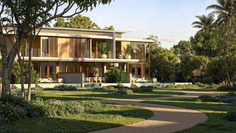 Townhouse corner view, developer artist’s impression