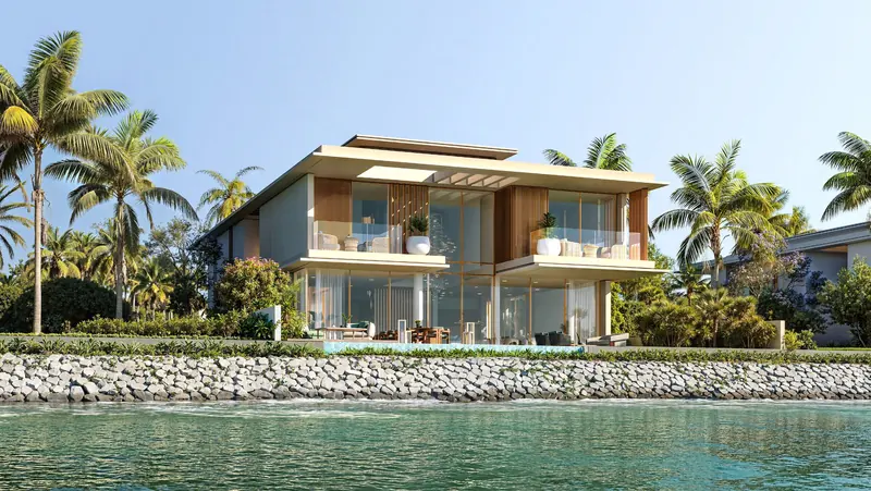 Waterfront Plot reference villa design, developer artist’s impression